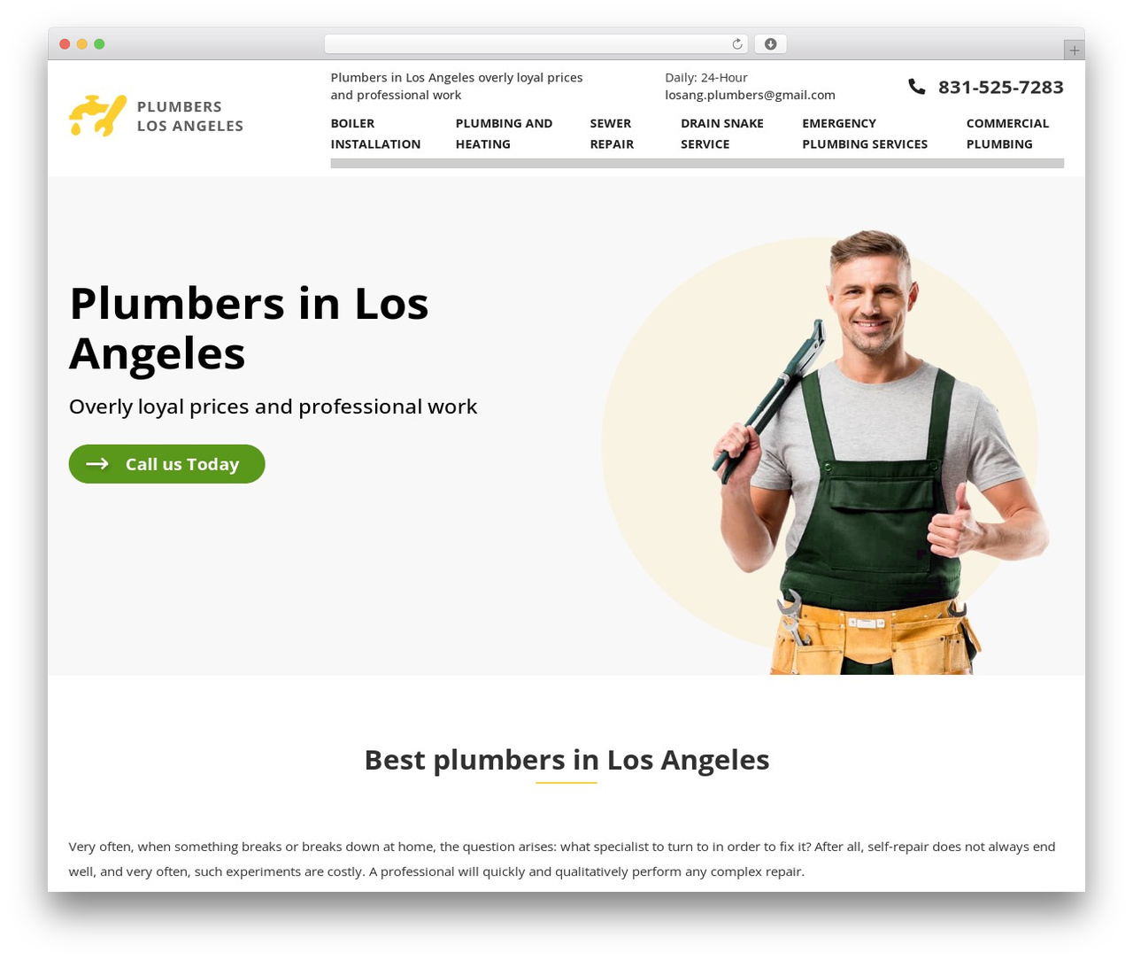 Plumber WordPress theme - los-angeles-plumbers.com Plumber WordPress theme - los-angeles-plumbers.com