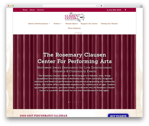 Theme WordPress Divi - rosemaryclausencenter.com