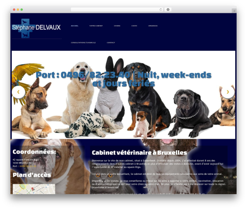 WordPress theme cherry - delvaux-veterinaire.com