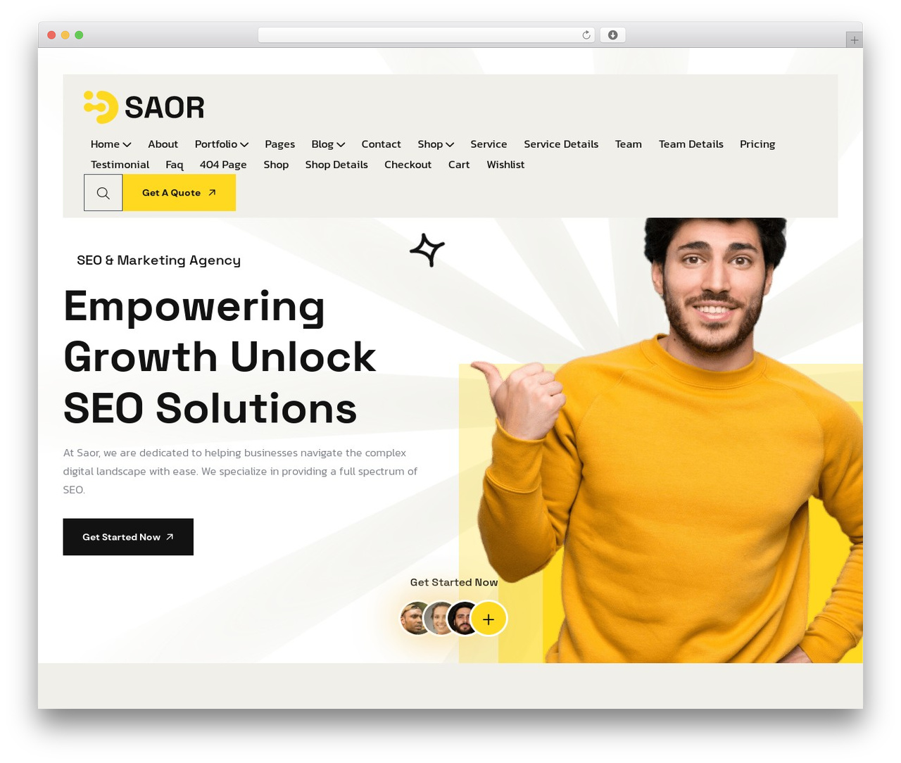 WordPress theme Saor - egytecno.com