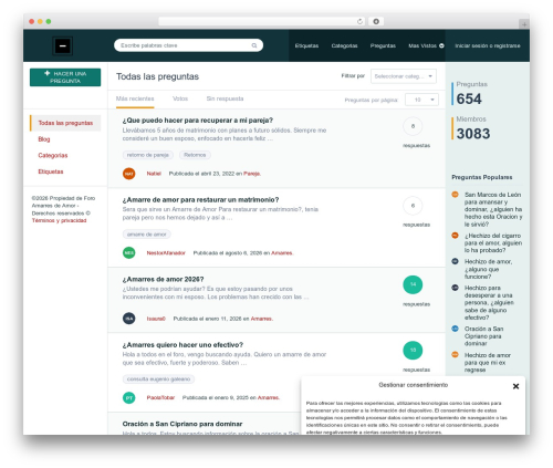 WP theme QAEngine - foroamarresdeamor.com