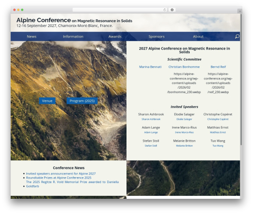 Bootstrap Basic premium WordPress theme - alpine-conference.org Bootstrap Basic premium WordPress theme - alpine-conference.org