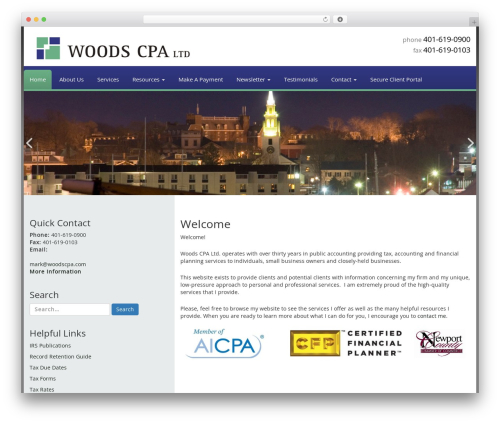 Gns ccms WordPress plugin - woodscpa.com
