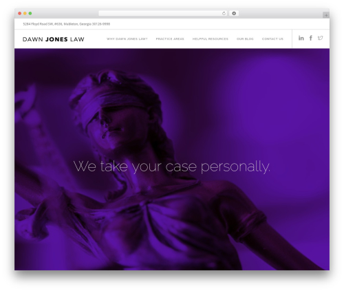 Foundry theme WordPress - dawnjoneslaw.com