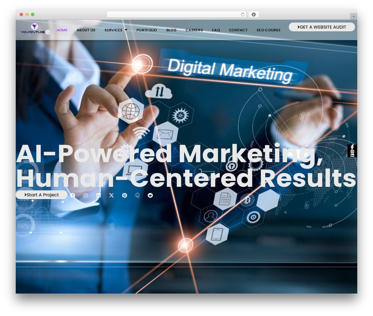 Optimax WordPress theme - yourfuturecmo.com