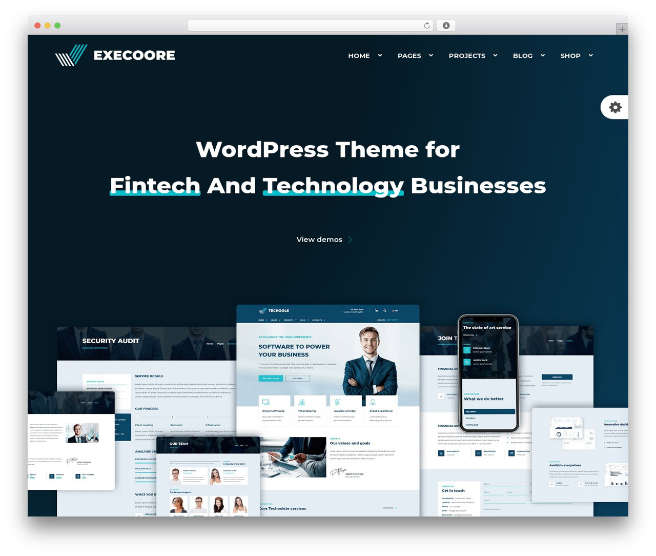 Theme WordPress Execoore - themes.framework-y.com/execoore