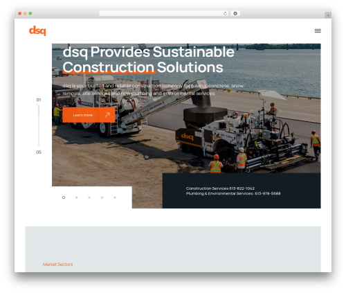Theme WordPress Industrium - dsqconstruction.com