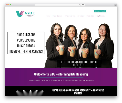 Theme WordPress Arcadia - vibeperformingarts.ca