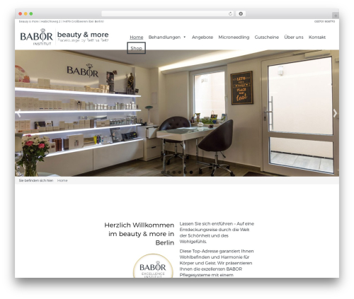 WordPress theme Babor - beautyandmore-berlin.com