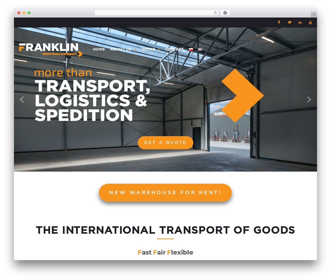 WordPress theme Dividenz - franklinpolska.pl