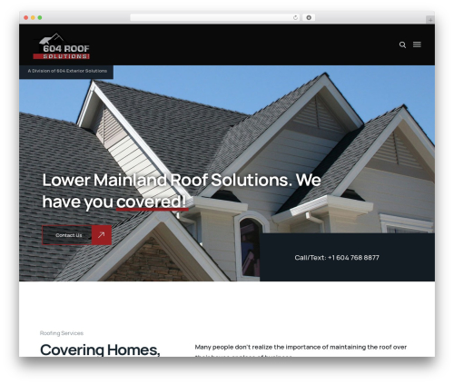 WordPress theme Industrium - www.604roofsolutions.ca