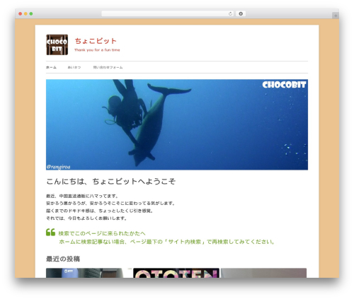 WordPress theme Tiny Framework - chocobit.jp