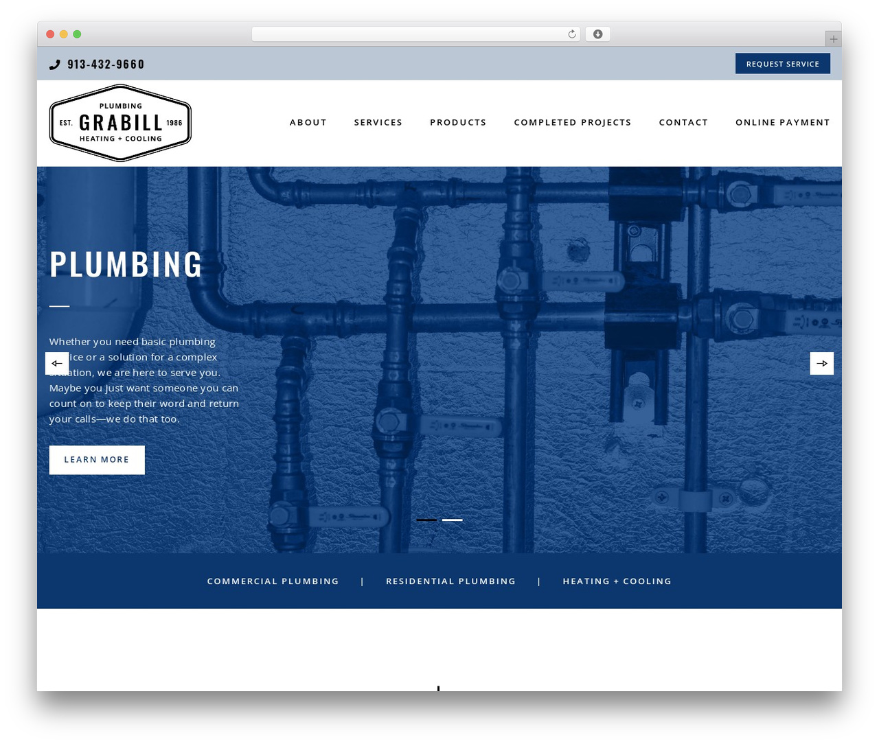 WP theme H-Code - grabillplumbing.net