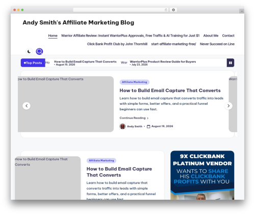 BlogHash WordPress theme design - andysmiths.com