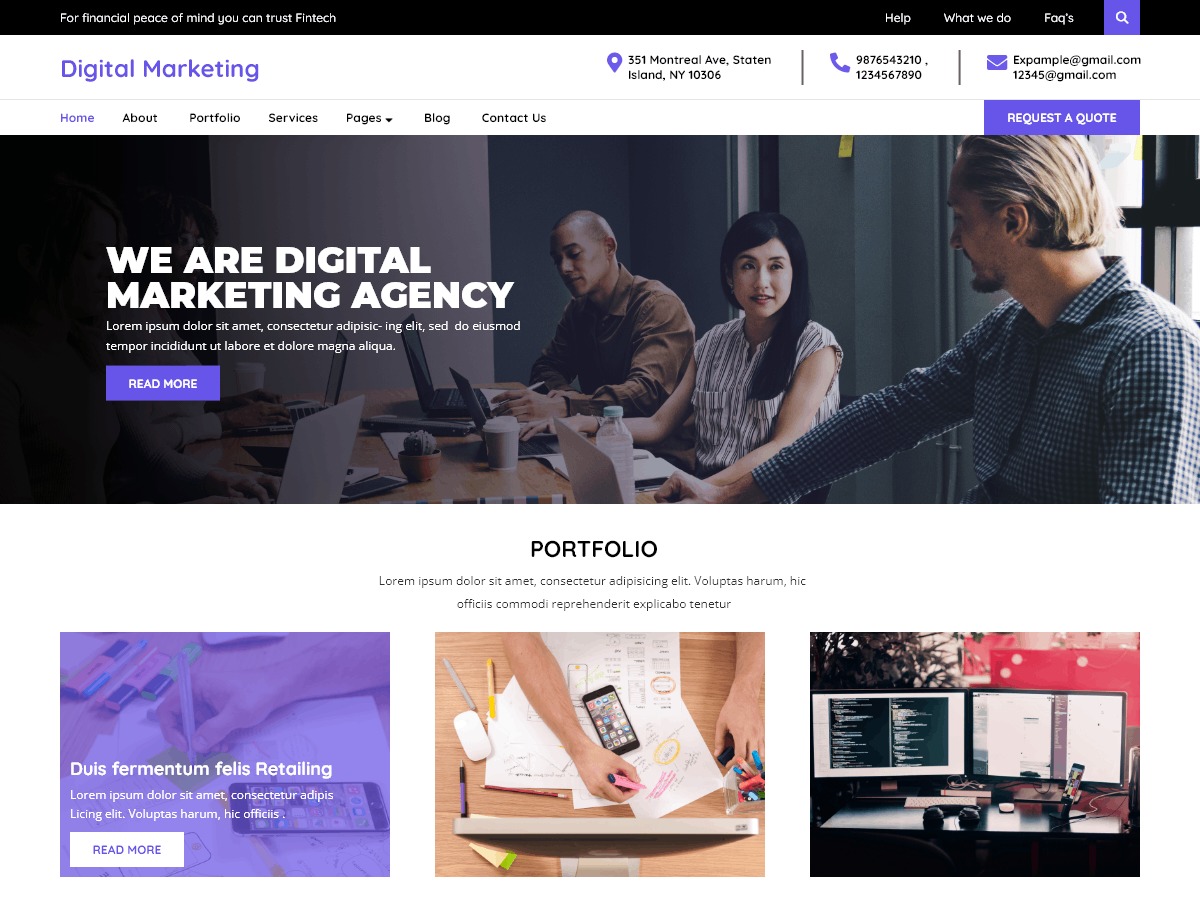 Digital Marketer top WordPress theme by revolutionwp
