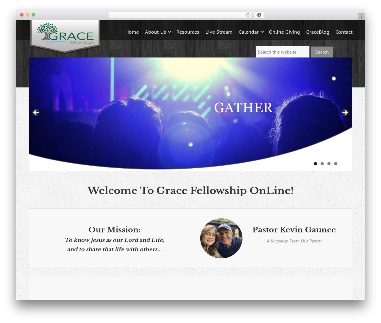Genesis WordPress theme - gracefellowshippaducah.org