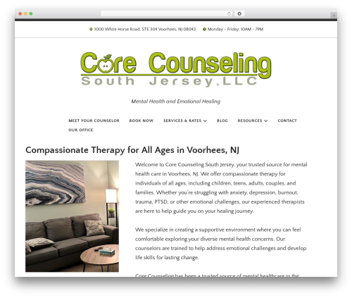 Radcliffe 2 theme WordPress - corecounselingsj.com