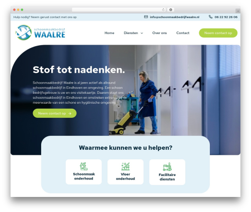 SalesWizard WordPress theme - schoonmaakbedrijfwaalre.nl