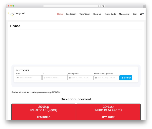 Theme WordPress Bahon - mybuspool.com