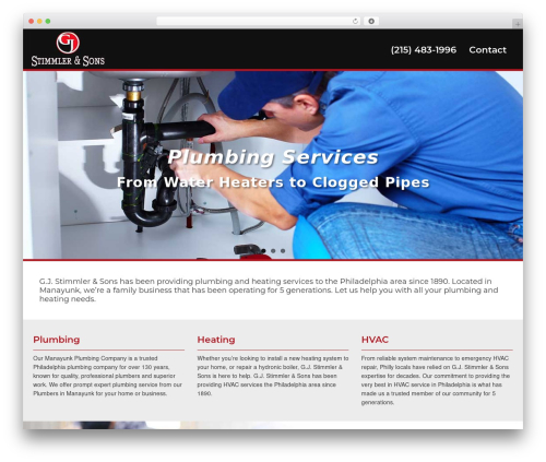 WP theme wp-bootstrap - gjstimmler.com