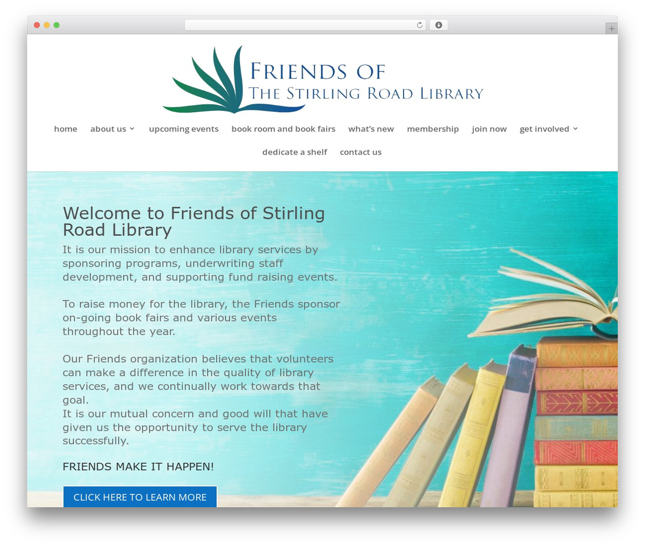 Divi WordPress theme - stirlingfriends.org