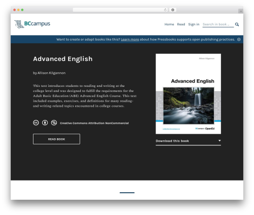 McLuhan WordPress theme - opentextbc.ca/advancedenglish