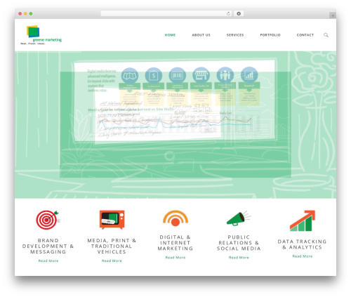 Milo WordPress website theme - greenemarketing.com