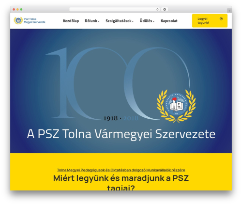 Orgarium themer WordPress plugin - psz-tolna.hu
