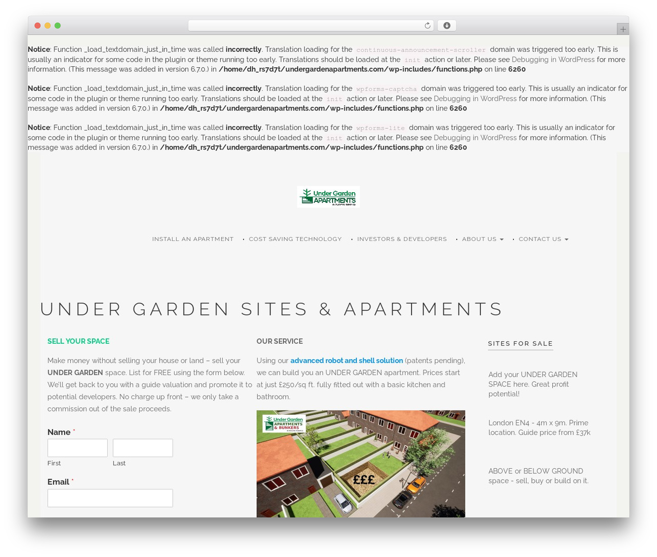 Quantum WordPress theme - undergardenapartments.com