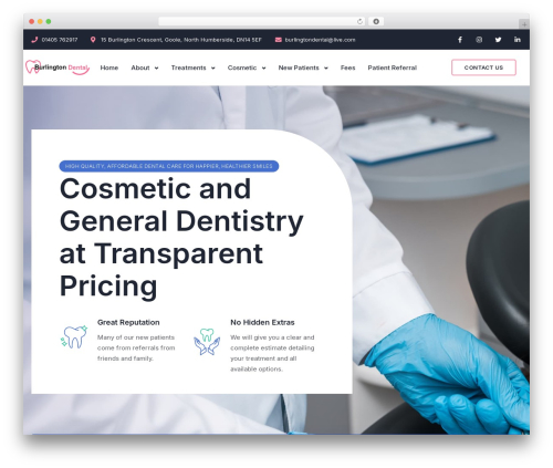 Clientica elementor widgets WordPress plugin - burlingtondental.co.uk