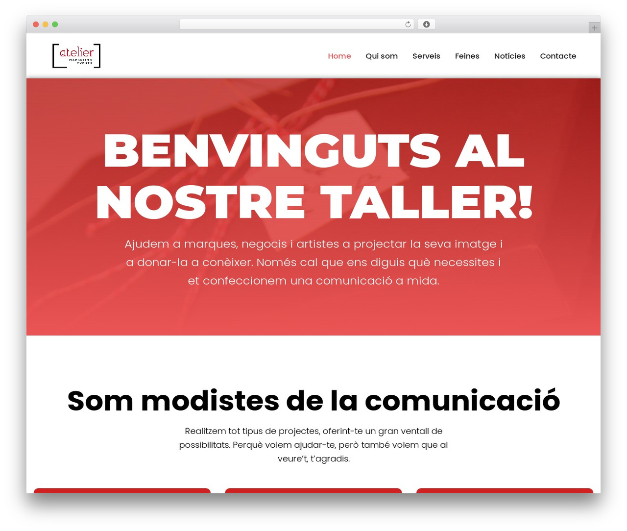 Trydo theme WordPress - atelieresdeveniments.com