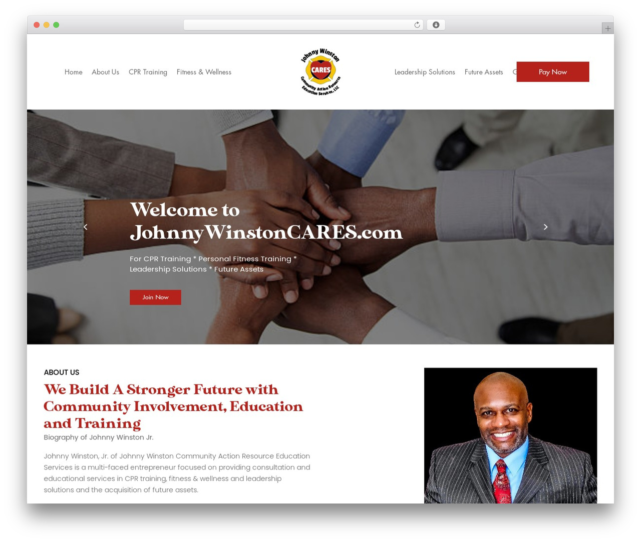 WordPress theme Custom Theme - johnnywinstoncares.com