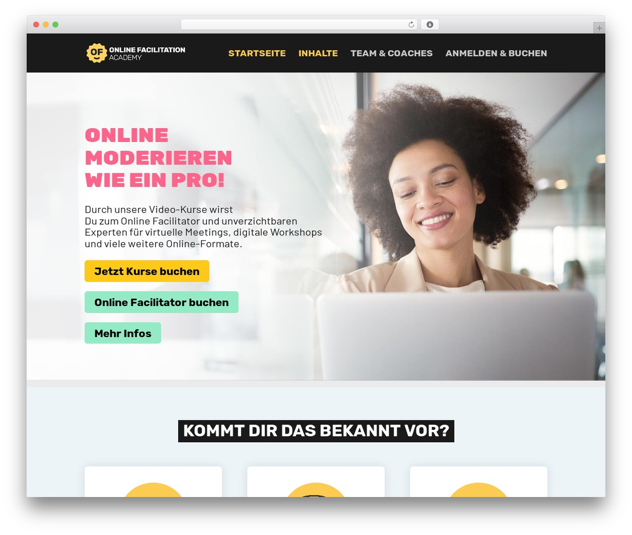 WordPress theme Divi - onlinemoderieren.de