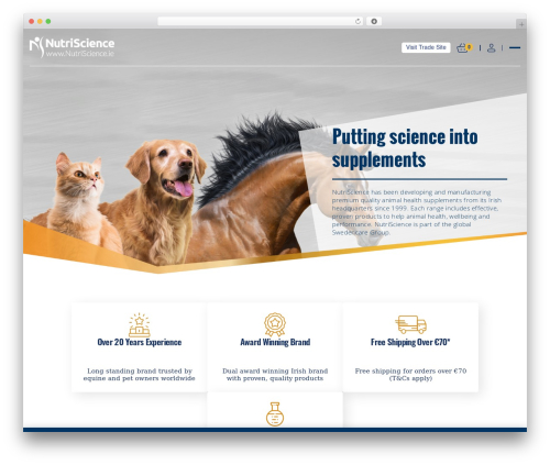 WordPress theme NutriScience Theme - www.nutriscience.ie