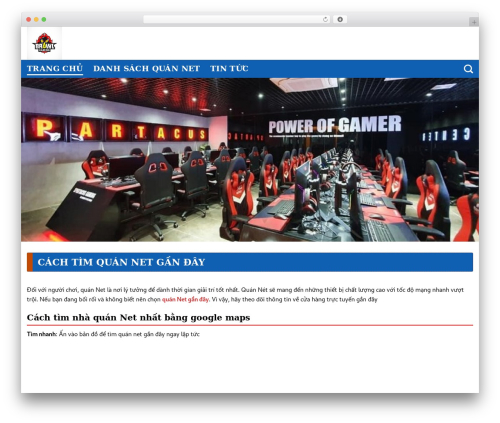 WordPress theme Thời Trang - quannetganday.com