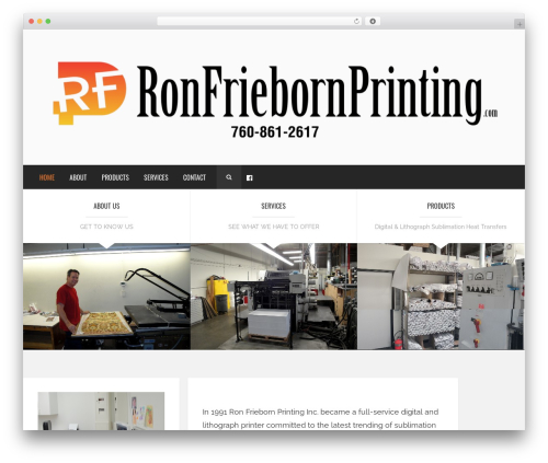 WP theme Brixton - Wordpress Theme - ronfriebornprinting.com