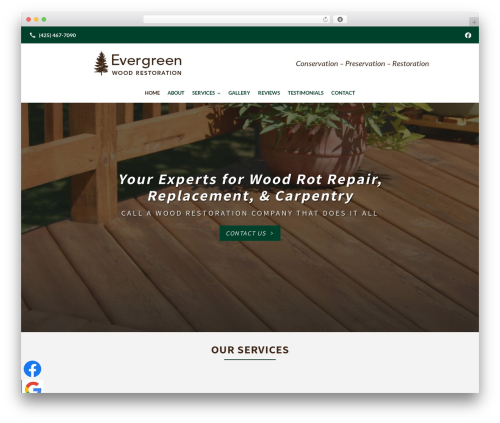 Beacon Theme WordPress theme - evergreenwoodrestoration.com