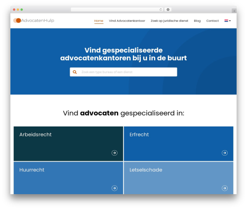 Bureau Feith WordPress page theme - advocatenhulp.nl