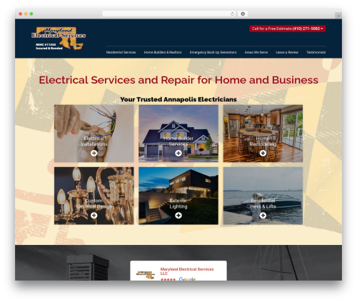 codebase best WordPress theme - marylandelectricalservices.com