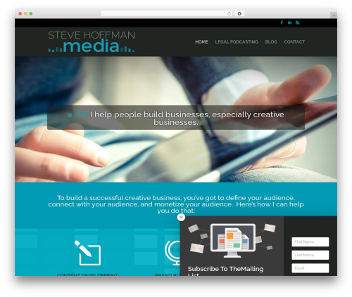 customTheme WordPress website theme - stevehoffmanmedia.com
