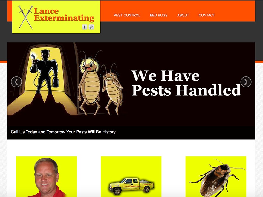 Lance Exterminating 2015 WordPress theme Lance Exterminating 2015 WordPress theme