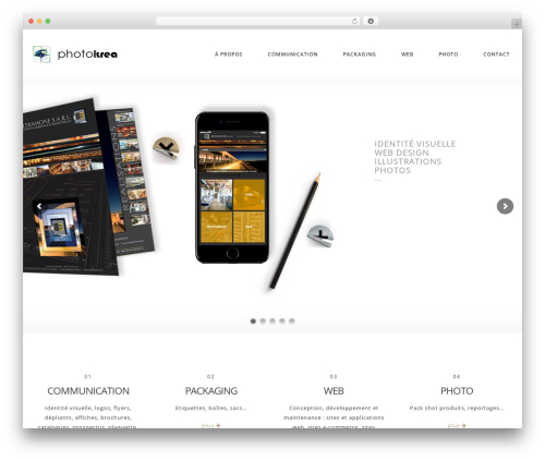 Milo WordPress theme - graphiste-webdesign.com