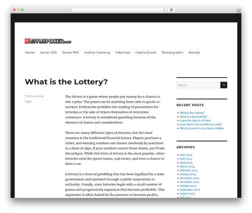 Twenty Sixteen WordPress theme download - situspokernobot.com