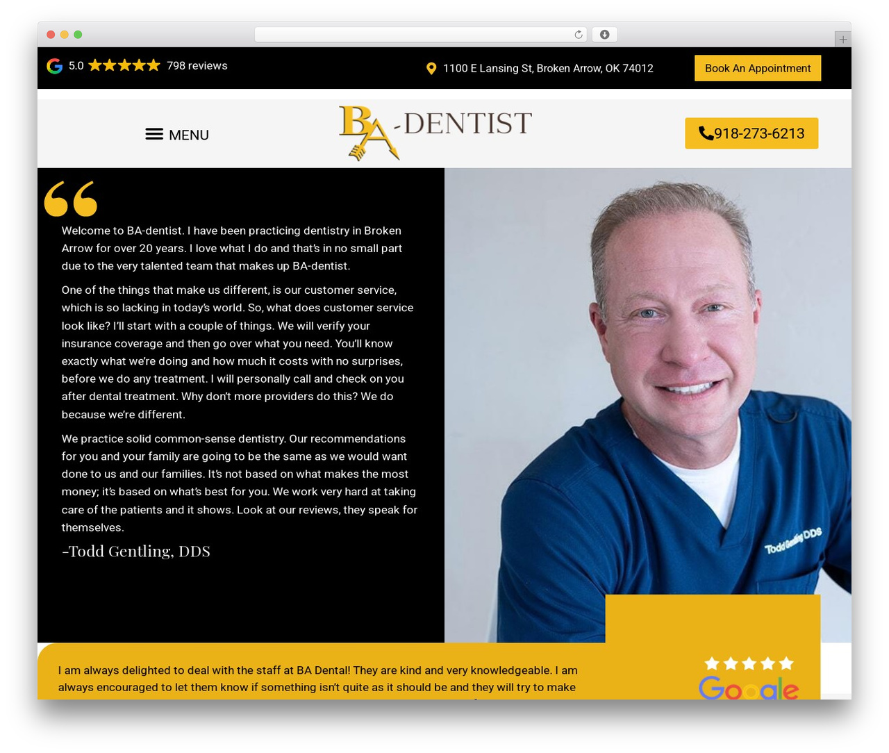 WordPress theme Hello Elementor Child - ba-dentist.com