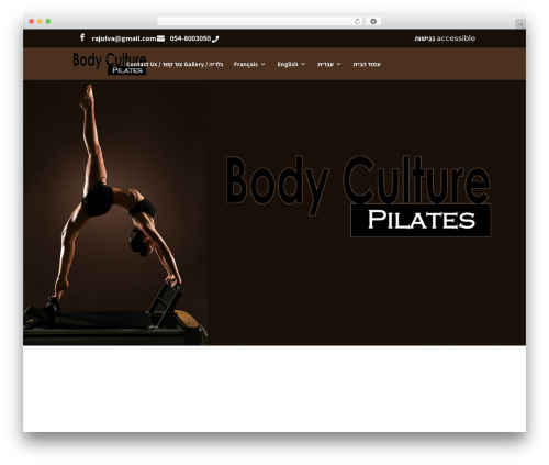 WordPress theme Divi - bodyculture-pilates.com