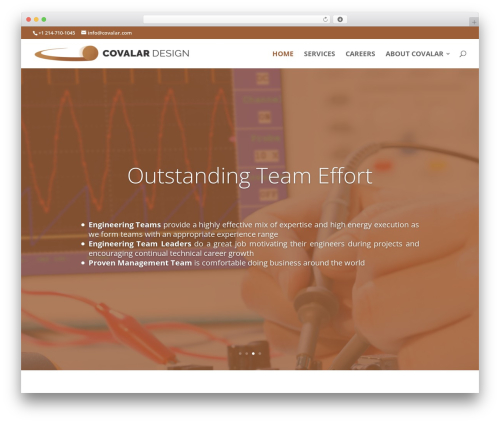 Simple contact info WordPress plugin - covalar.com