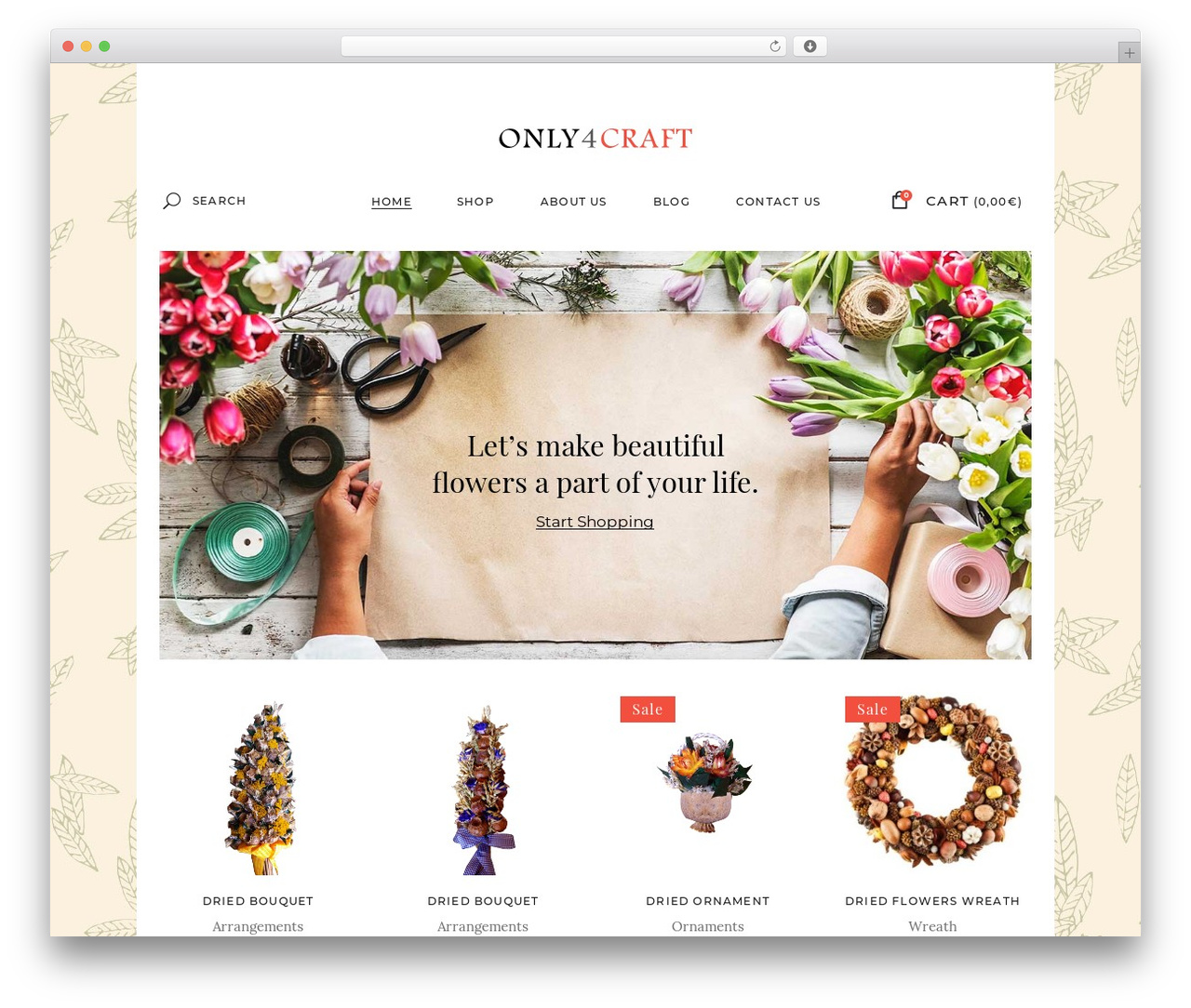 WordPress theme Fiorello - only4craft.com WordPress theme Fiorello - only4craft.com