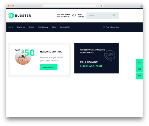 WordPress website theme Bugster - bugster.themerex.net WordPress website theme Bugster - bugster.themerex.net