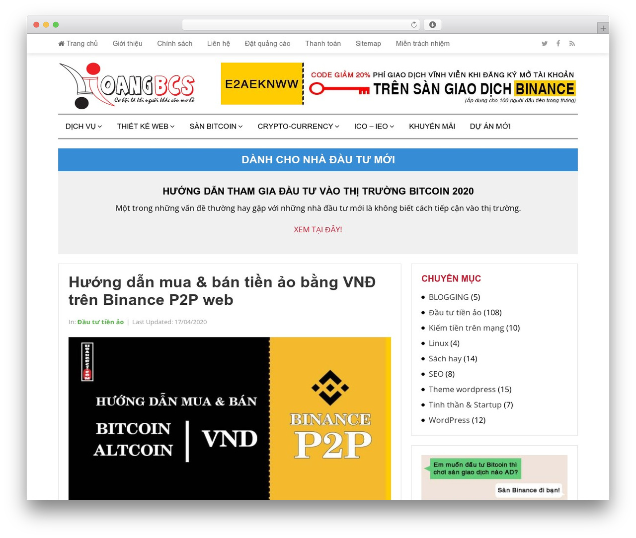 Beginner WordPress theme - hoangbcs.com Beginner WordPress theme - hoangbcs.com