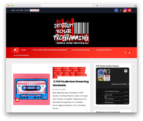 Newstack top WordPress theme - peopleoverpolitics.org